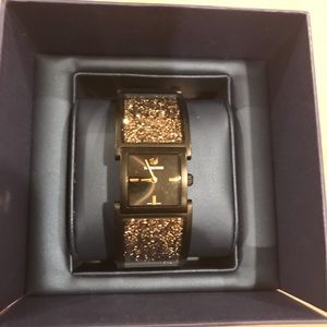 Swarovski watch with crystal studded band
